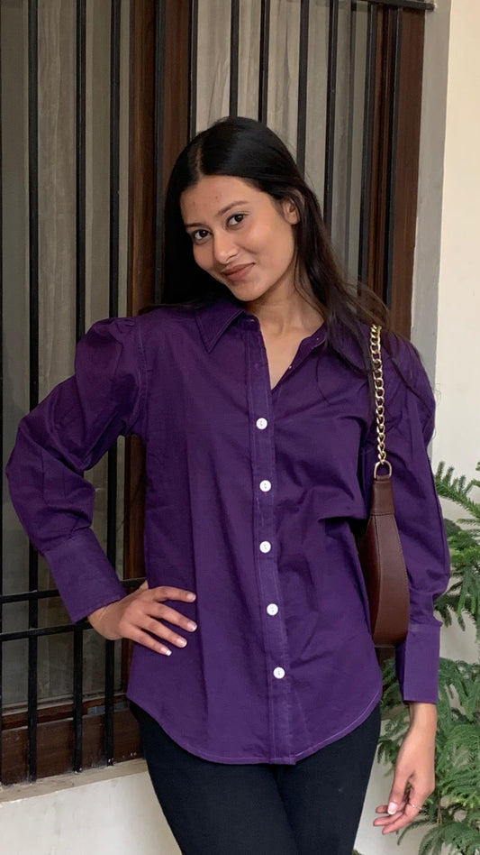 Purple Oversized Shirt