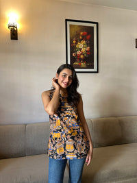 Aditi Tribal Art Cotton Top