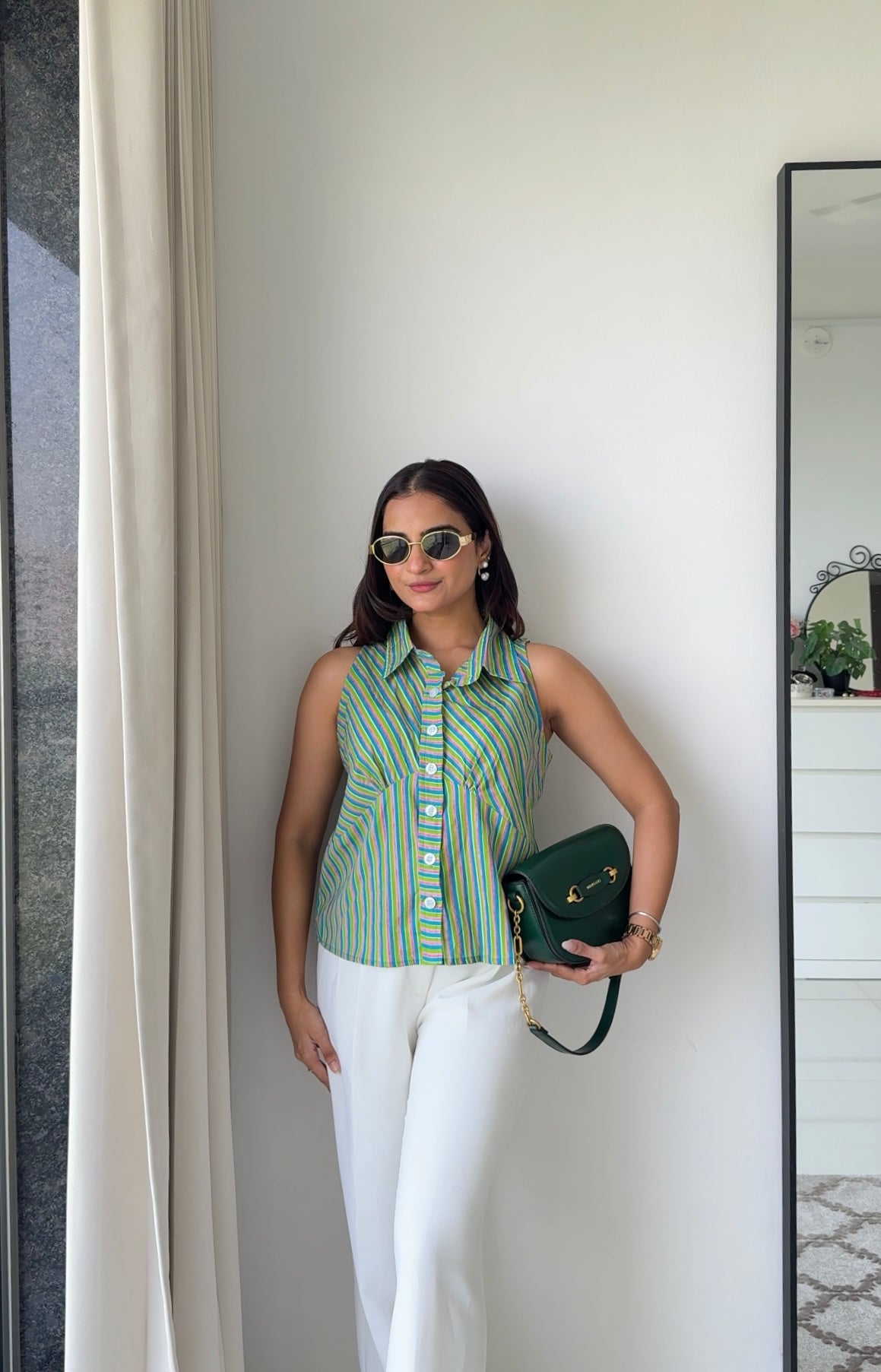 Green Stripes Shirt