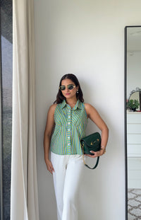 Green Stripes Shirt