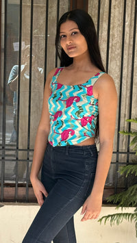 Flamingo Flow Sleeveless Top