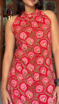 Red floral Coord set