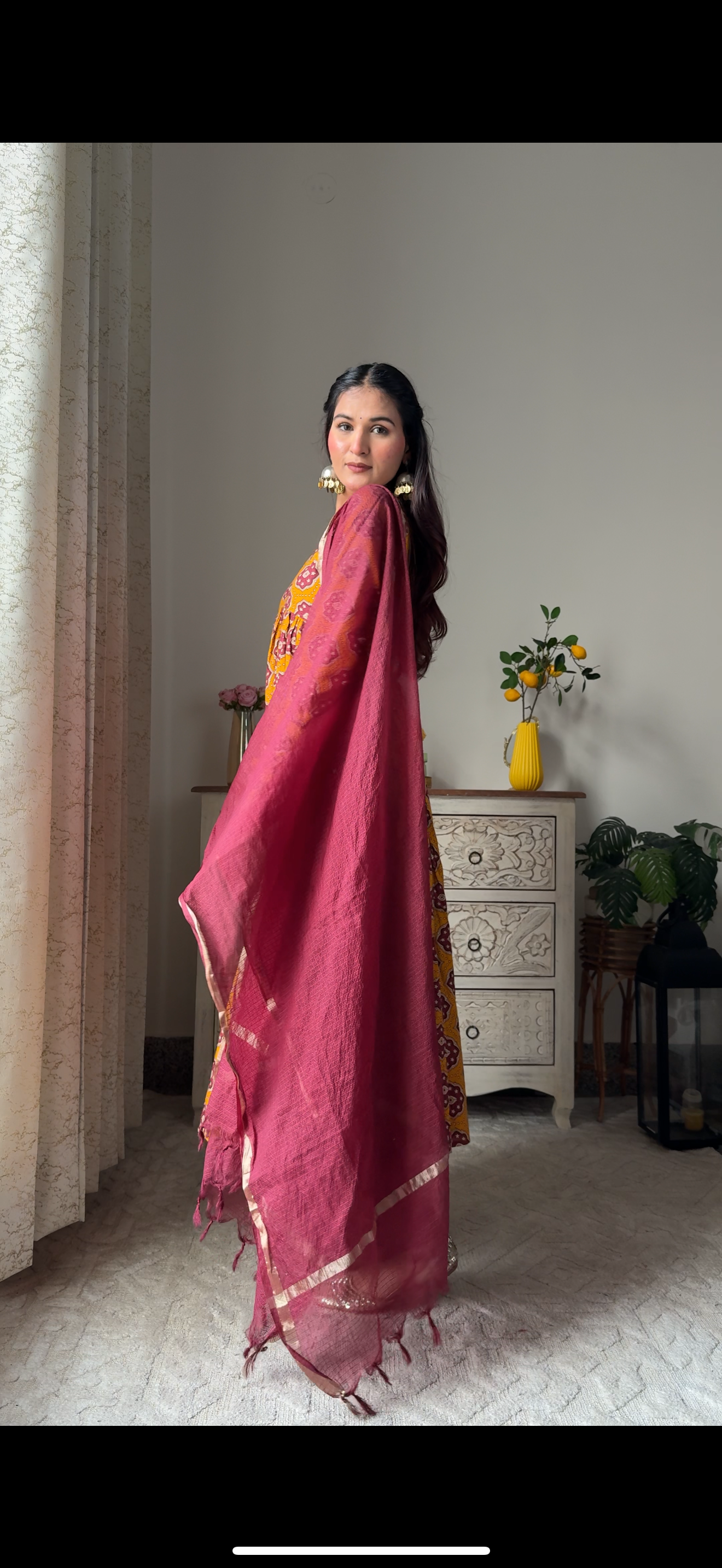 Apsara Pure Cotton Anarkali Suit Set