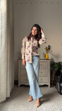 Bageecha Violet Cotton Shirt