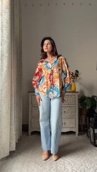 Blush Sunset Cotton Shirt