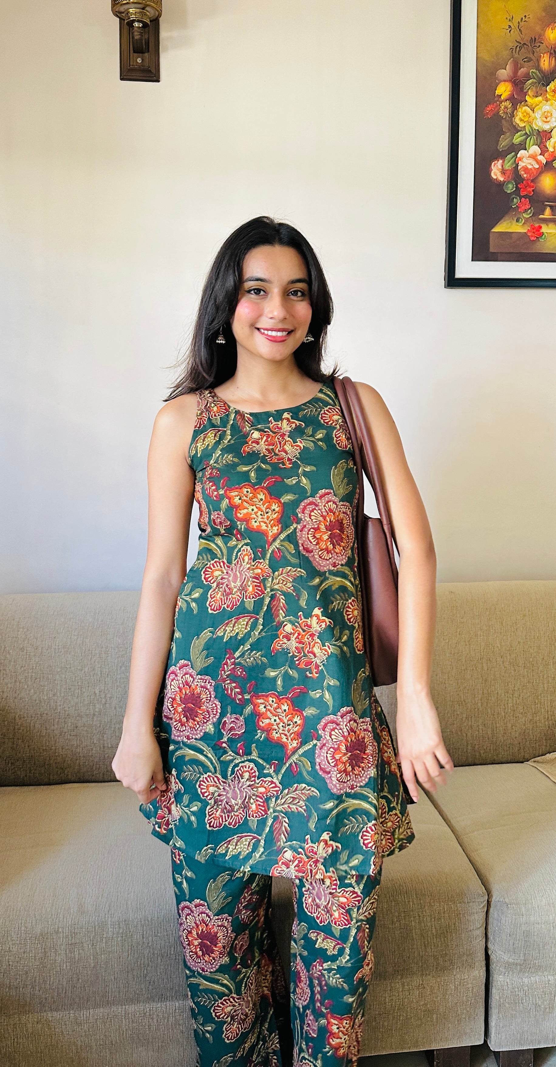 Saisha Floral Cotton Coord Set
