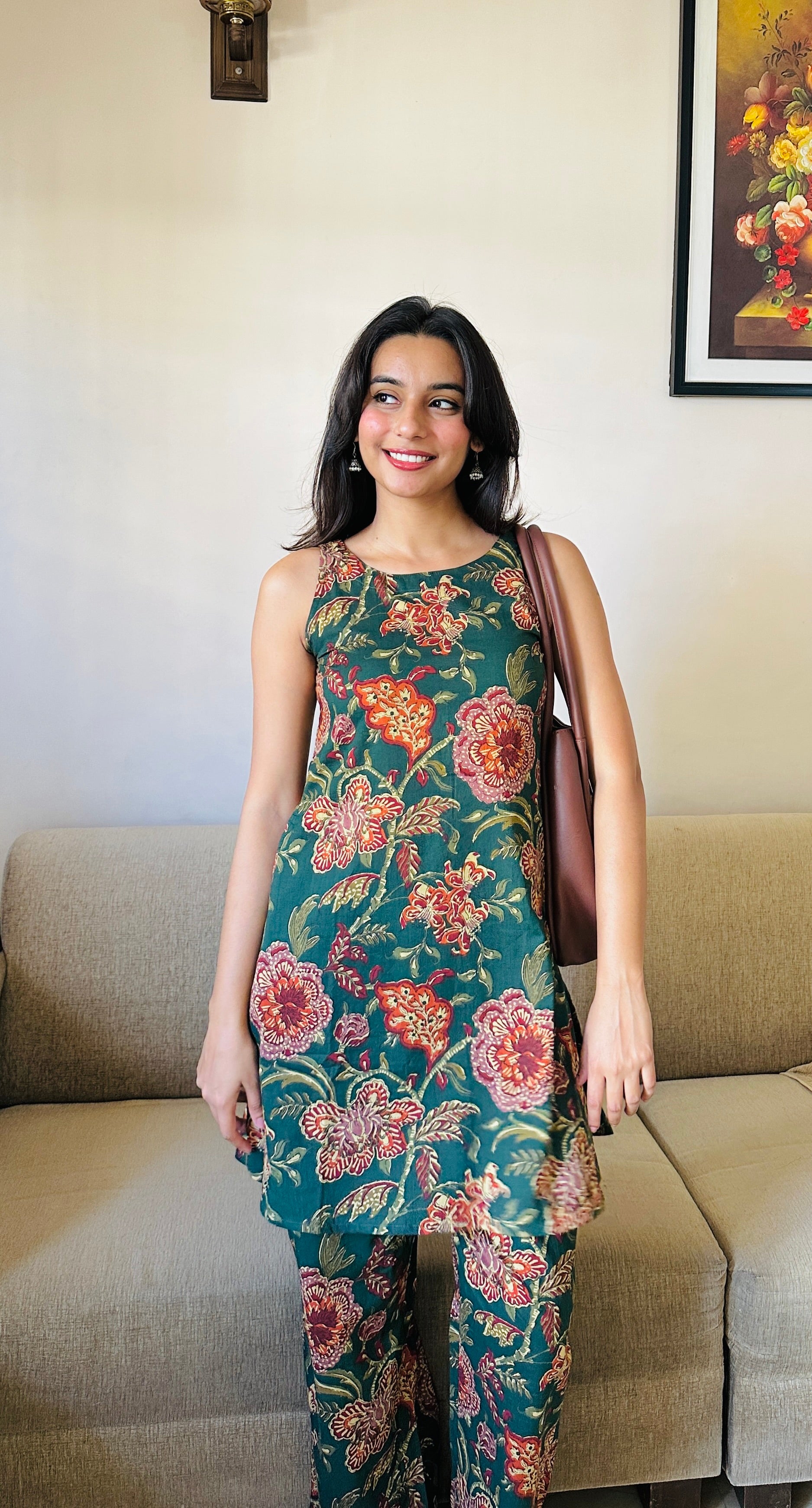 Saisha Floral Cotton Coord Set