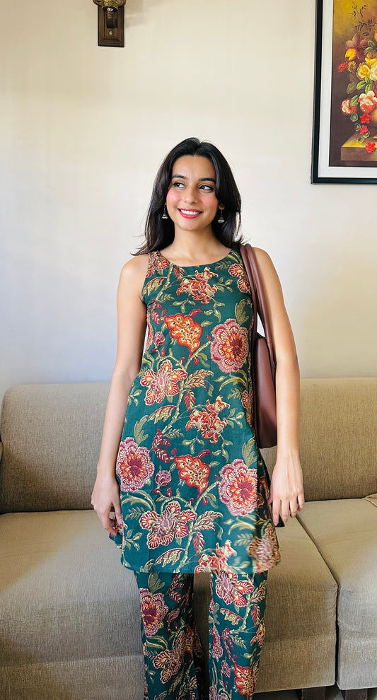 Saisha Floral Cotton Coord Set