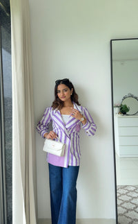 Lilac Stripes Shirt