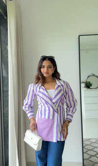 Lilac Stripes Shirt