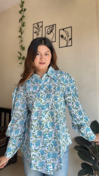 Floral Breeze Cotton Shirt