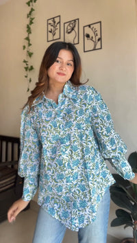 Floral Breeze Cotton Shirt