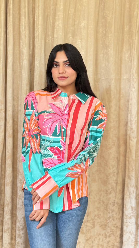 Printed Cotton Shirt for Summer