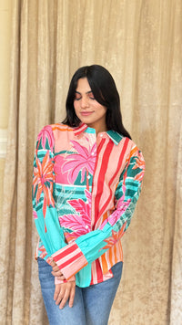 Printed Cotton Shirt for Summer