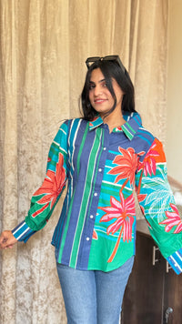 Printed Cotton Shirt for Summer