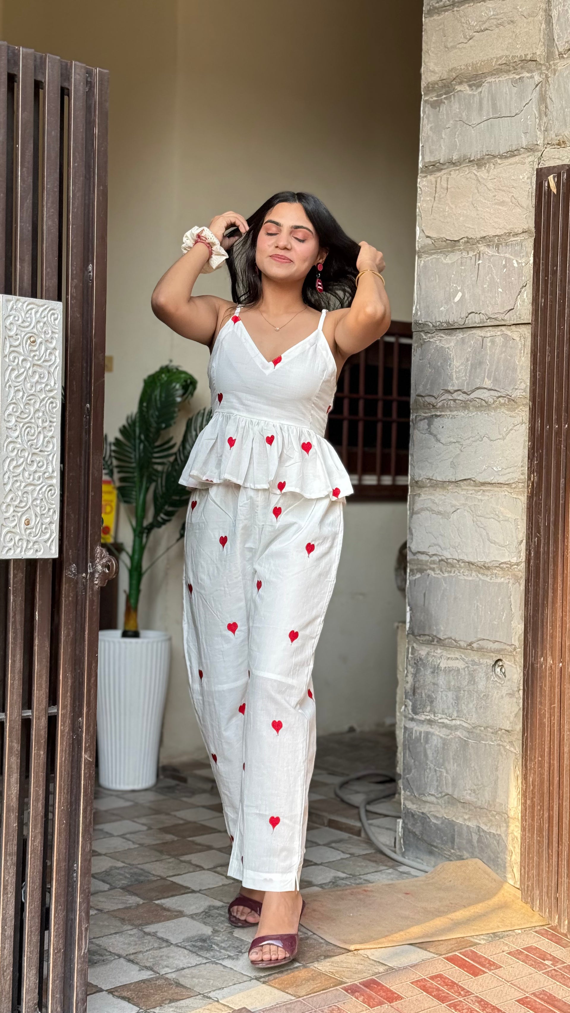 Adore Me More White Pure Cotton Co-ord Set