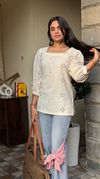 Saanvi Pure Cotton Ethnic Top