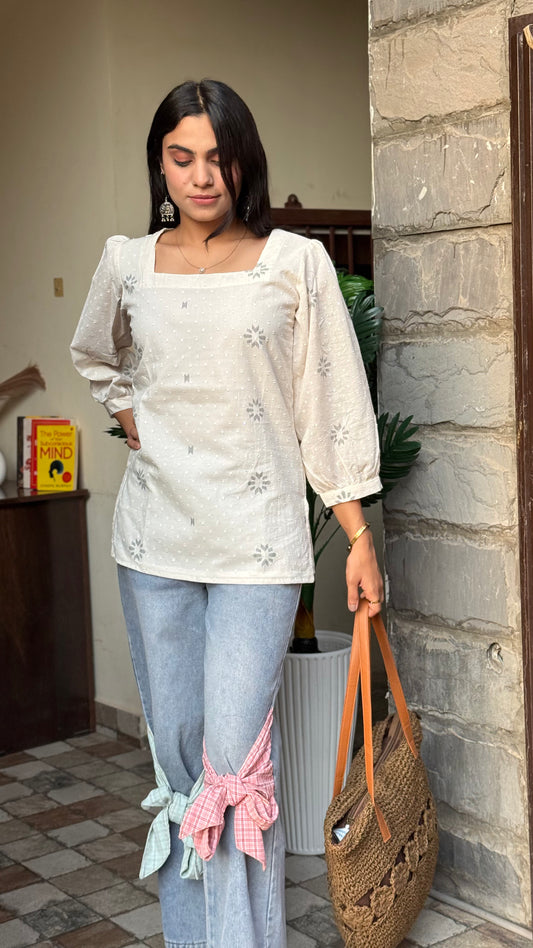 Saanvi Pure Cotton Ethnic Top