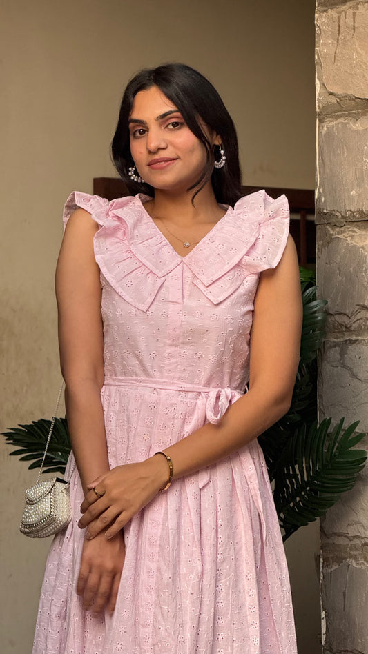Pretty Please Schiffli Cotton Dress