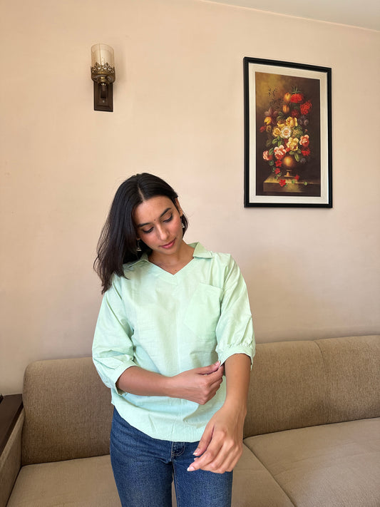 Green - Relax Fit Cotton Top