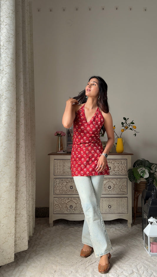 Tarunika Pure Cotton Sleeveless Top