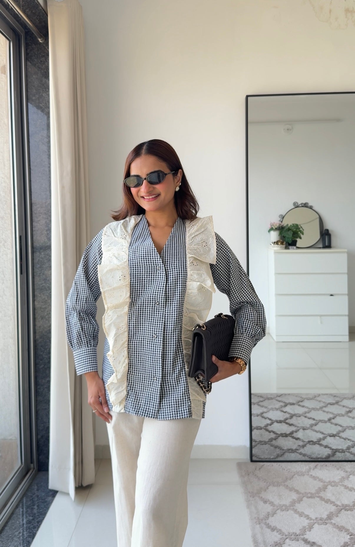 Noirlace Cotton Top