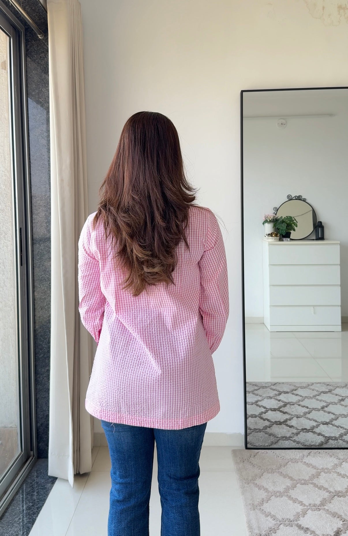 Rosette Cotton Top