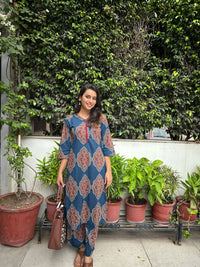 Gulzar Mughal Print Cotton Kurta Set