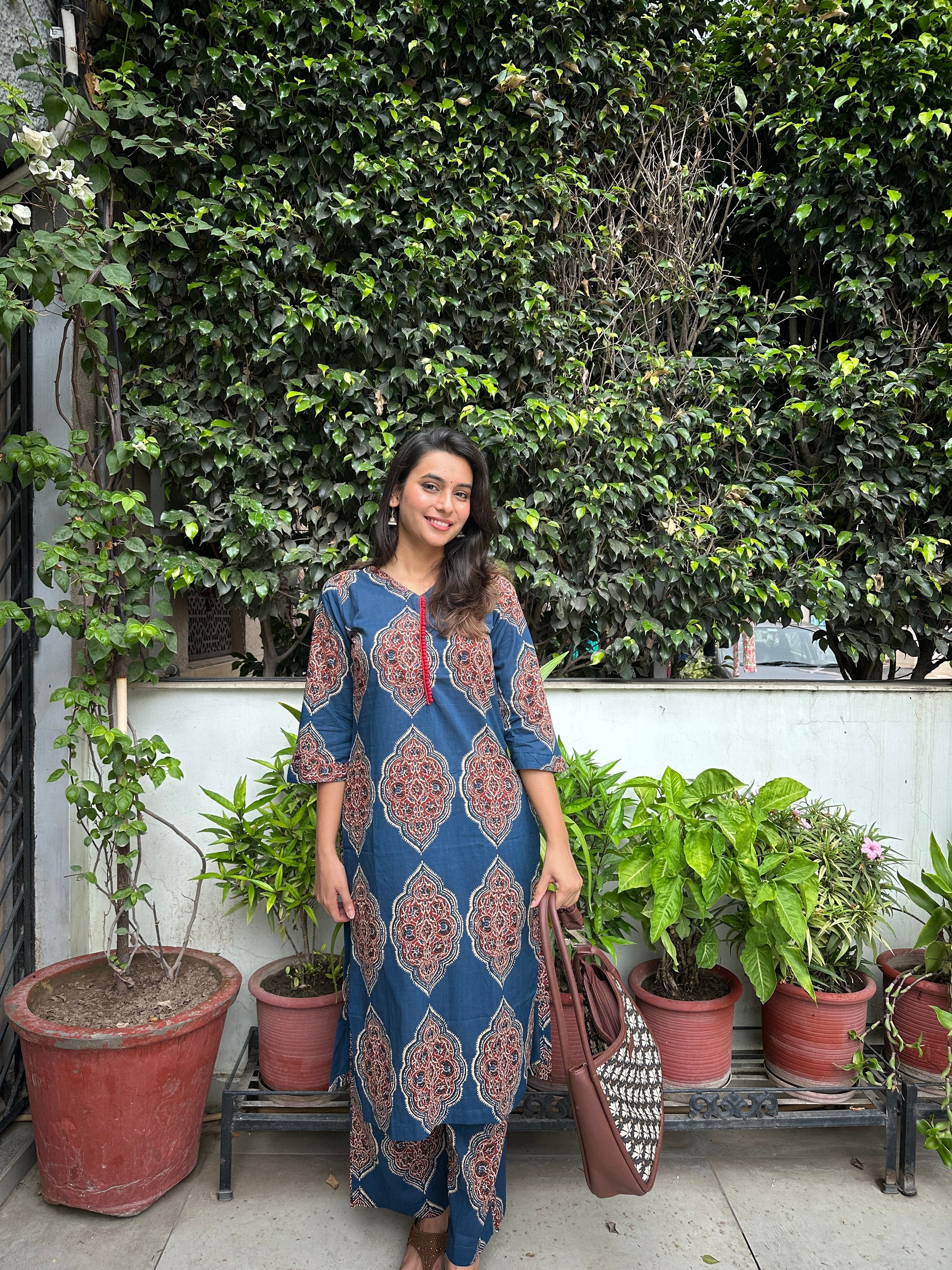 Gulzar Mughal Print Cotton Kurta Set