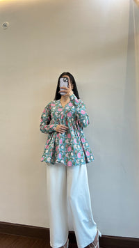 Meher Full Sleeves  Cotton Top
