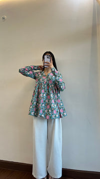 Meher Full Sleeves  Cotton Top