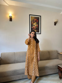 Rove Mustard Kurta Set