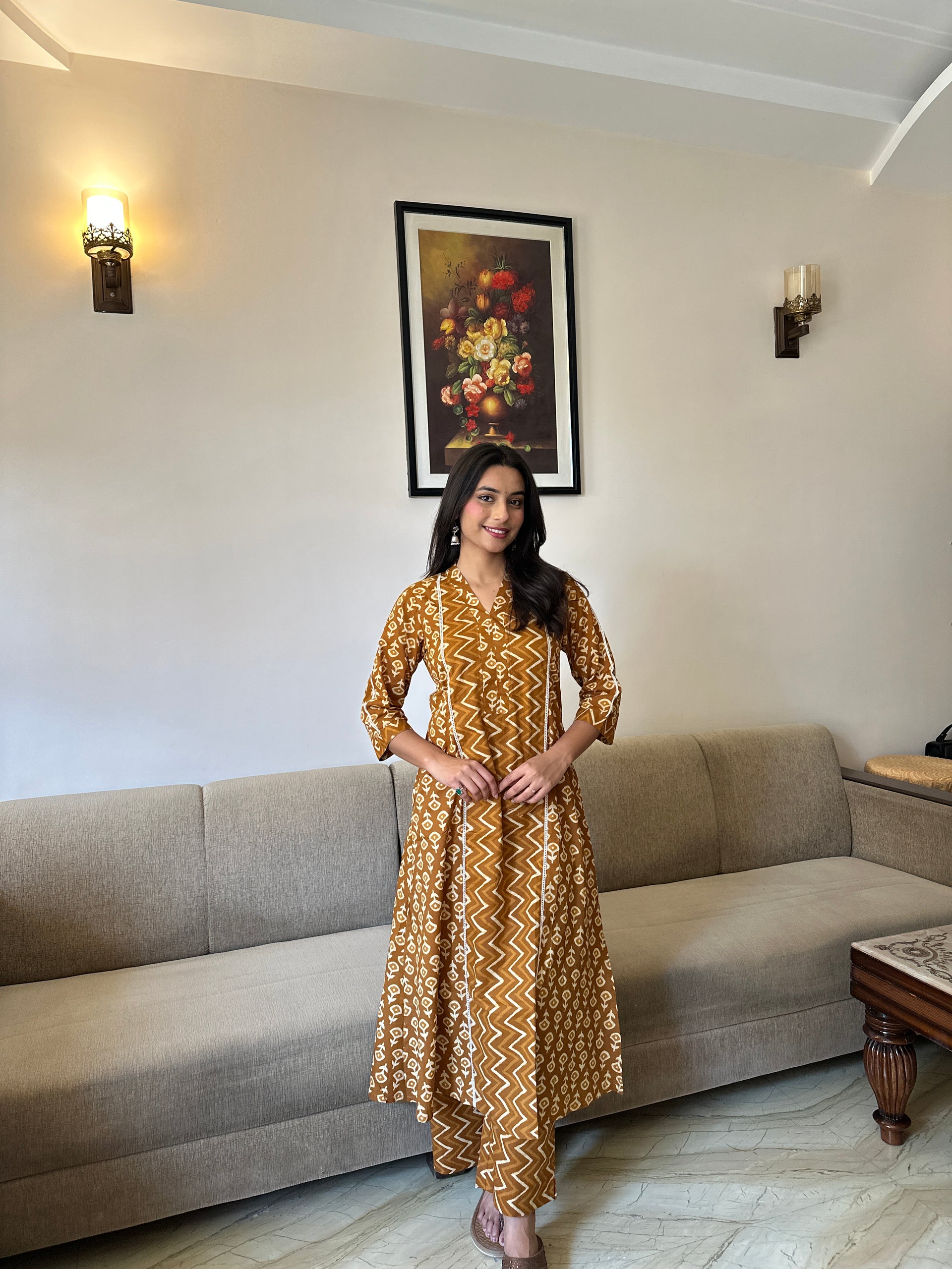 Rove Mustard Kurta Set