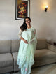 Floral Embroidery  Organza Dupatta Set