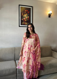 Mitali Floral Silk Suit Set