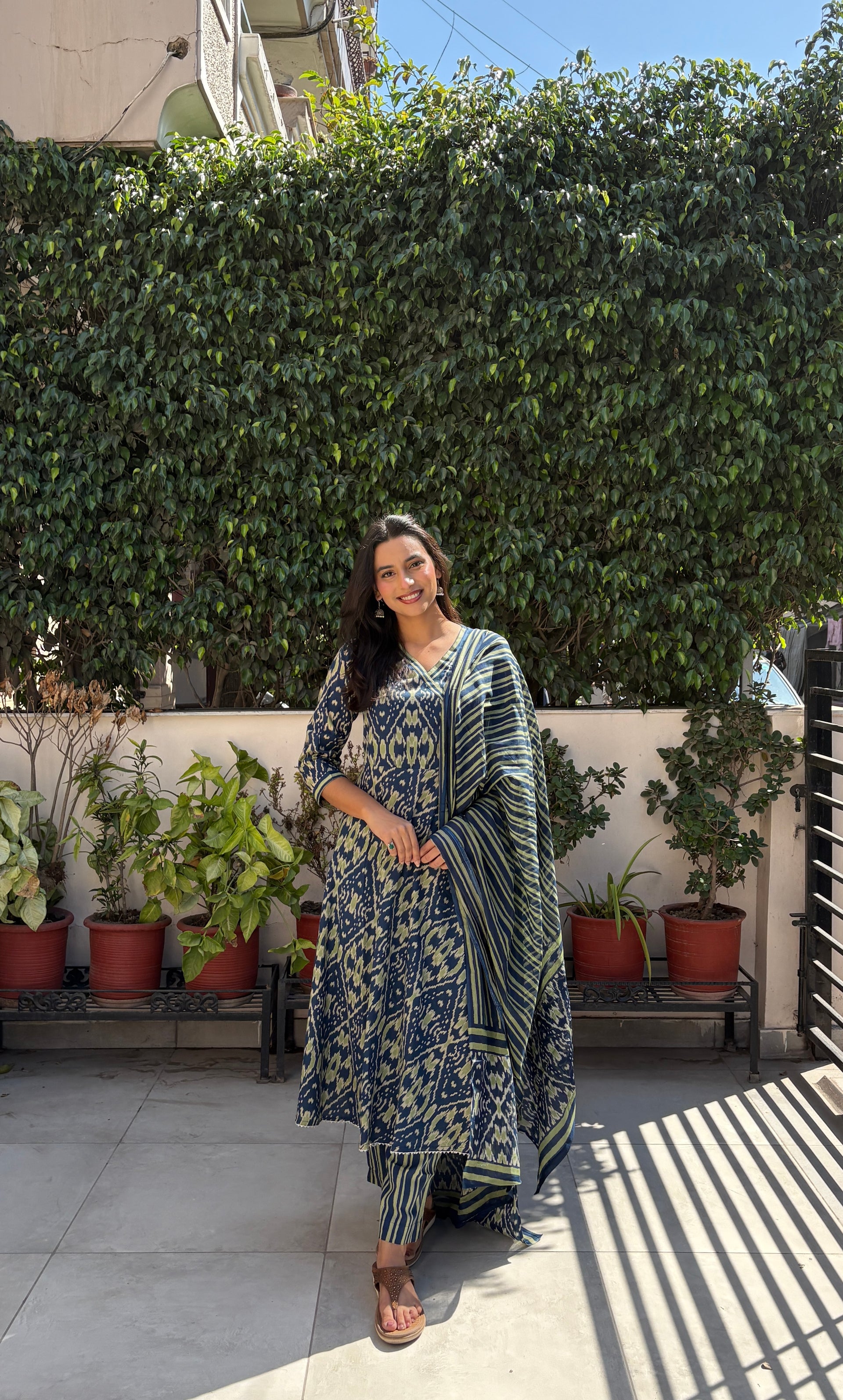 Aarzel Cotton Anarkali Set