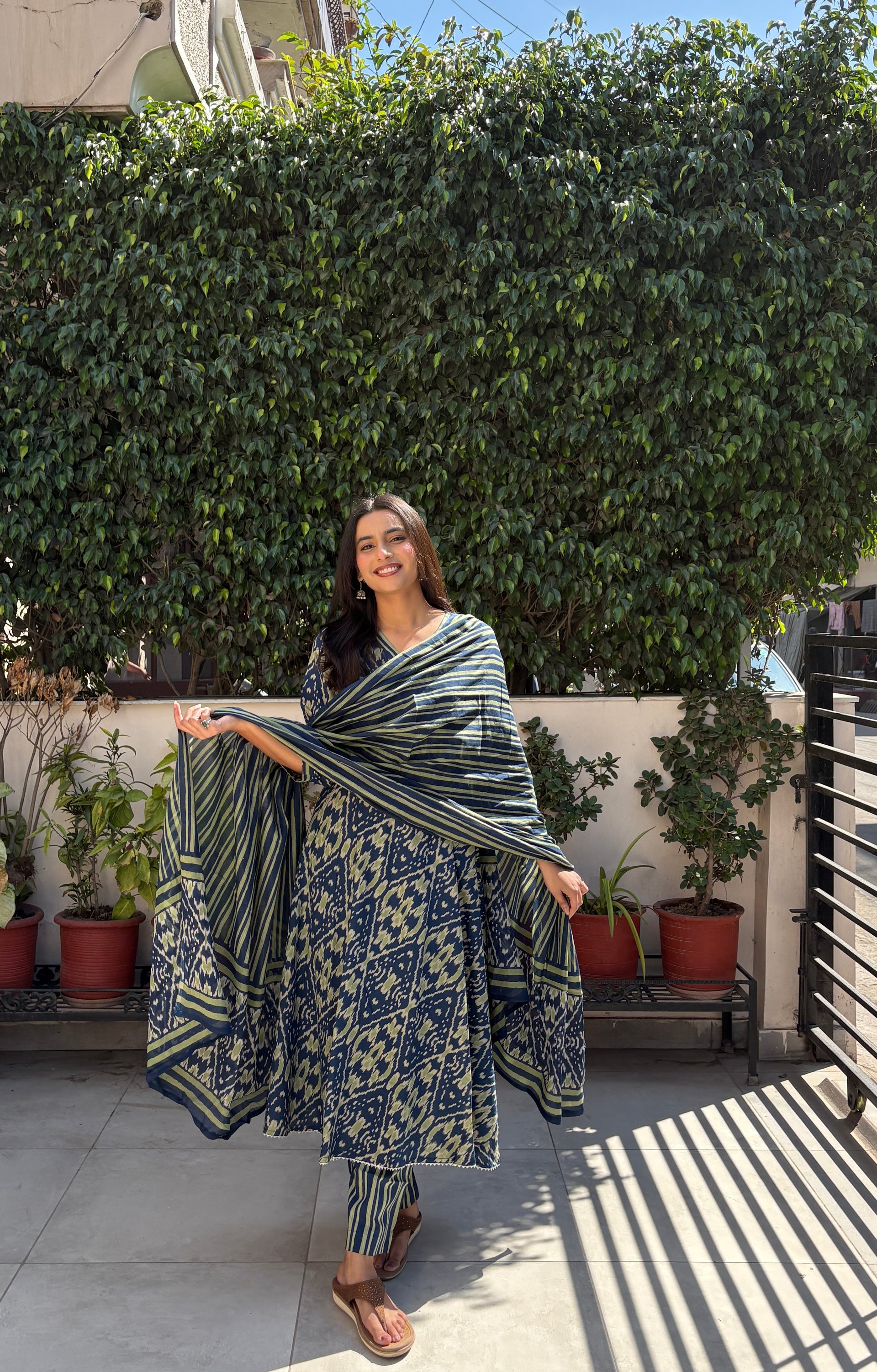 Aarzel Cotton Anarkali Set