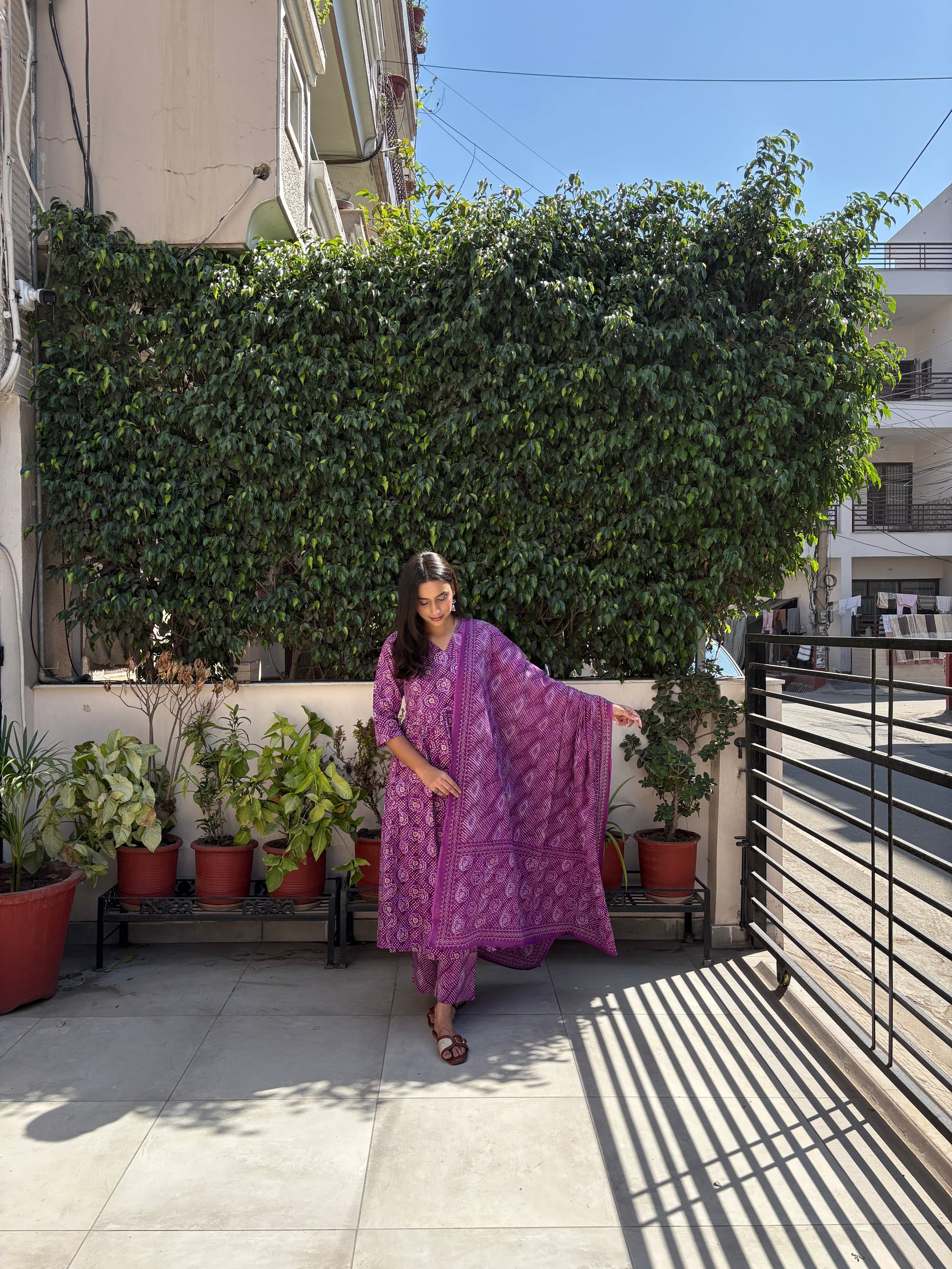 Mauveera Anarkali Set