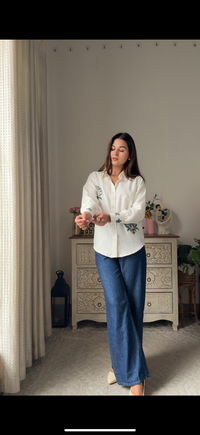 Neel Buti Kota Doriya Shirt