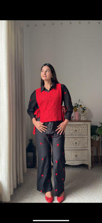 Paris at Midnight Set Shrug Style Coord Set