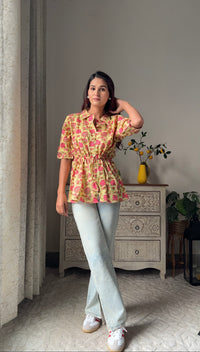 Blossom Breeze Peplum Shirt
