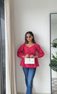 Diya Pink Peplum Top