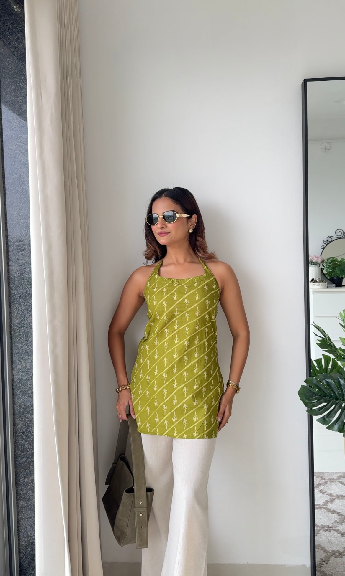 Sophia Green Sleeveless Top