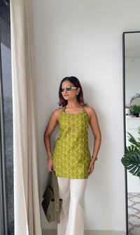 Sophia Green Sleeveless Top