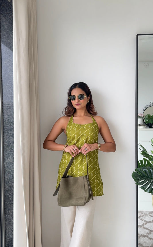 Sophia Green Sleeveless Top