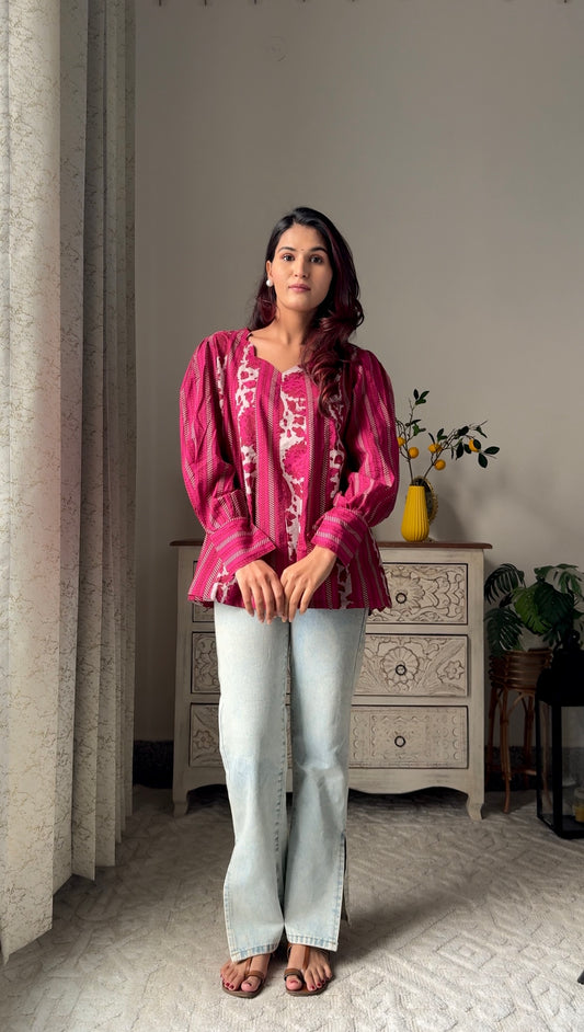 Rangrekha Cotton Top