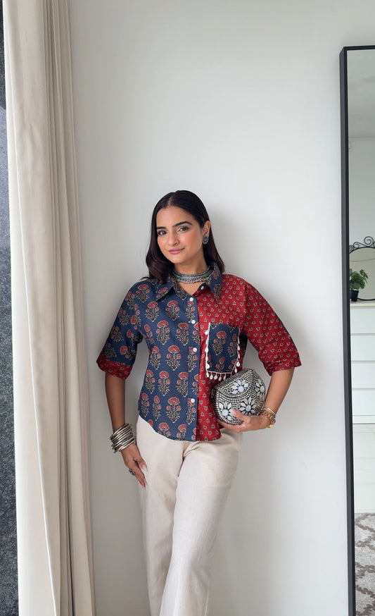 Boho Patch Shirt