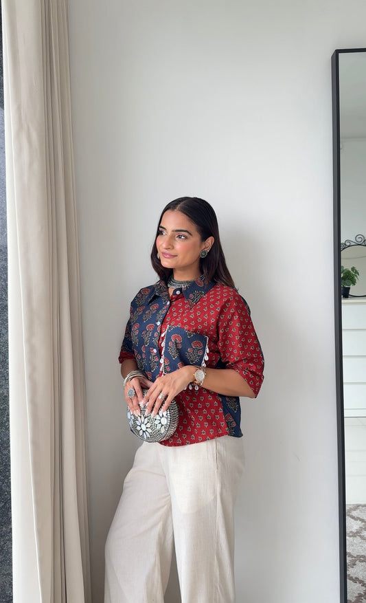 Boho Patch Shirt