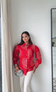 Red Bandhani Shirt