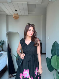 Midnight Lotus Dress